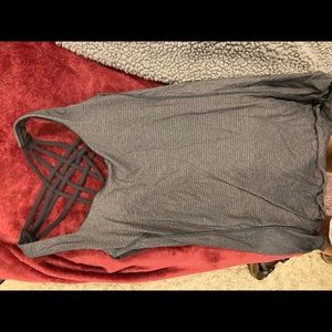 Lululemon grey tank with built in bra